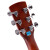 薩伽Saga民謡木ギターの角が欠けているシングルボードのサガギタ楽器40インチ角原木色SA 700 CE電気ボックスタイプ