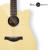 ルーセン・ルーセン・ルーセン・ルーセン・ルーセンの片面ギターシングルのアコースティックギター41インチの初心者用アコースティックギターの指弾进阶器41インチ-欠角-スギの桃の芯