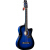 蘭可（Lankro）蘭可Lankroギター38インチアコースティックギター18インチブルー