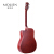 モリオンギターは角が欠けています。木吉初心者入門楽器のシングルボードギターは41インチ原木色です。