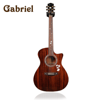 Gabriielブリエルギターの全シングルギターの全シングルの民謡の箱は奮い立って角の男女の子供の木のギターの40寸の41寸のGR 52 GACをプラスして41寸の角の深い褐色に震えます。