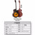 サガ（SAGA）ギターシングルボード民謡キジタ初心者男女生入門電気ボックス楽器SA 700 C【40インチ-グラデーション-欠け角】