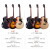 カプマのフラッグシップギターアコスティッチD 1 C A 1 C入門初心者用電気ボックス40-41インチキキシタカルマジッタ子供楽器の新しいタイプ【EDC-ブラックマット】（41インチ）