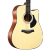 ルセン（Rosen）単板ギターアコスティティックエレクトリックアコースティックギター入門初心者ギタリストG 15 40インチ-欠角-原木色
