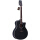 レベルアップモデル。カバ40寸の黒い木ギター。